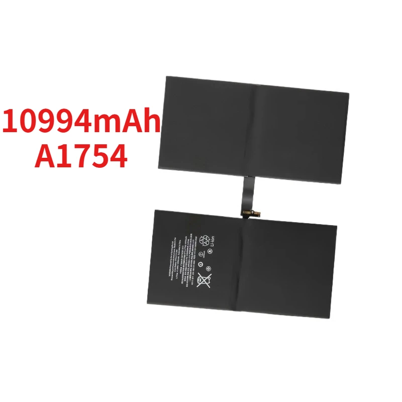High Capacity 10994mAh A1754 Tablet Battery for IPad Pro 12.9 2 Nd Gen A1670 A1671 A1821 3.77V Replace Compatible Battery