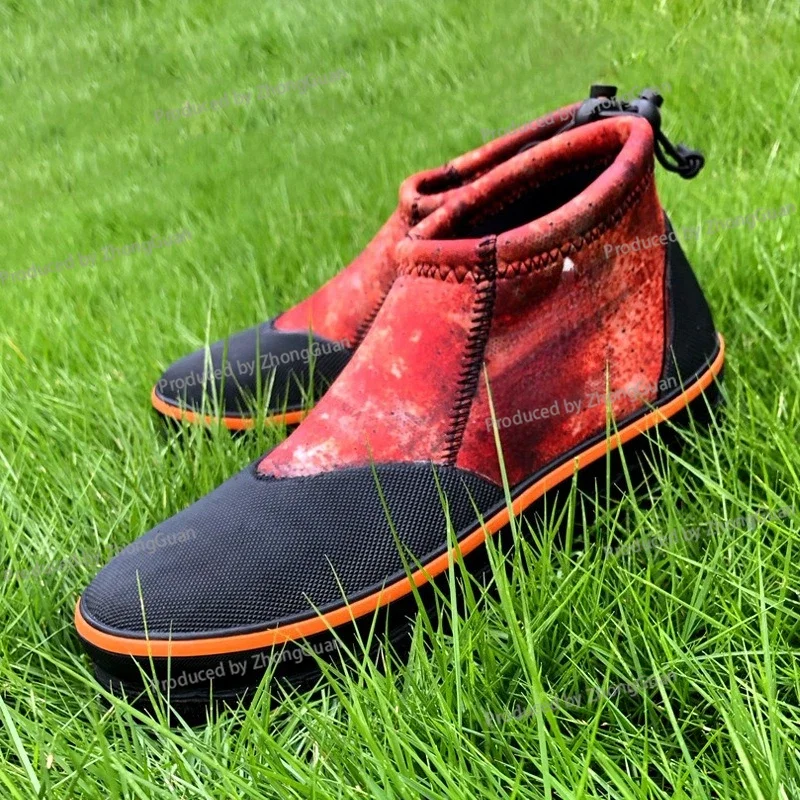 أحذية صيد الصخور للرجال والنساء أحذية صيد احترافية لصيد الأسماك البحرية، مسامير فولاذية غير قابلة للانزلاق، نعل من اللباد