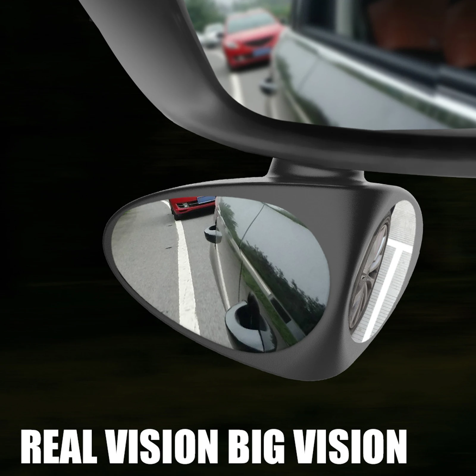 

New Car Rearview Mirror Auxiliary Small Mirror Large Field Of Vision Blind Area Reversing Mirror 360 Degree Wide Angle Mirror