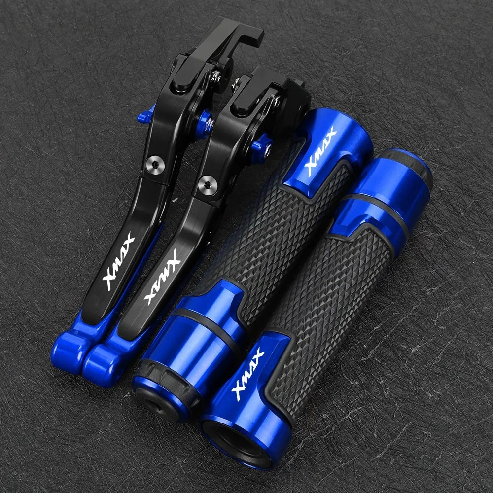 For YAMAHA XMAX 125 200 300 400 X MAX X-MAX 2015 2016 2017-2020 Motorcycle CNC Folding Brake Clutch Levers Handlebar Grip Ends