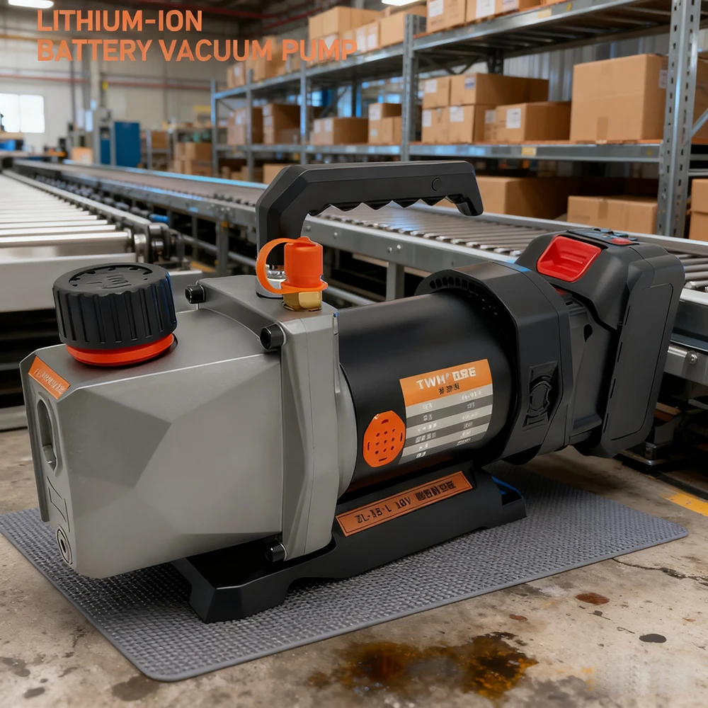 

18V Electric Vacuum Pump Lithium Battery Refrigerant Vacuum Pump Power Motor 2.5CFM Auto Refrigeration Repair Tool Vacuum Pump