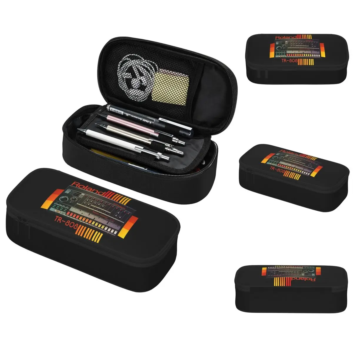 Roland Tr-808 Drum Machine Model Pencil Case for Kids School Pen Box Pencil Bag Stationery Supplies Pen Holder Bag