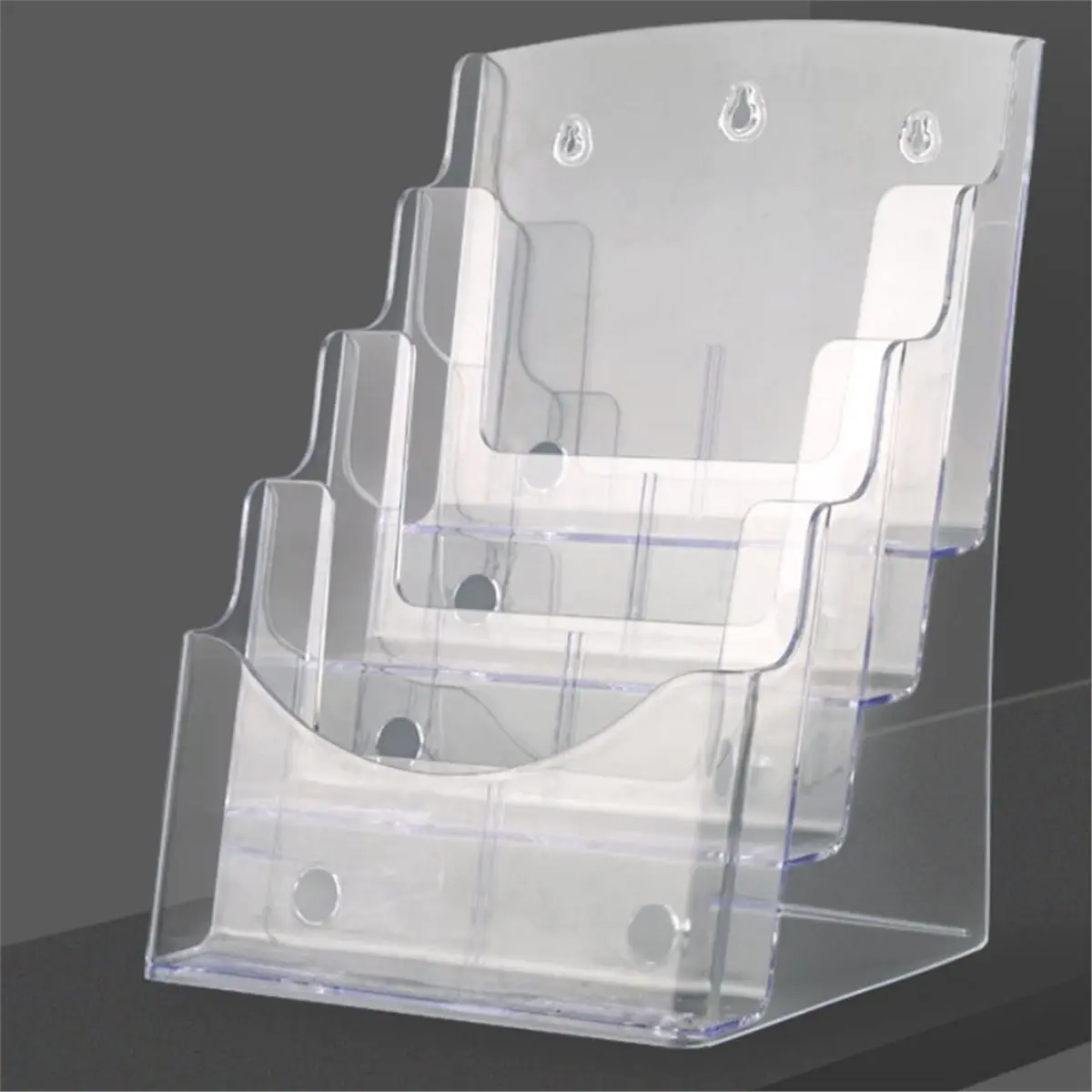 【AT48】 NEW A5 Acrylic Brochure Display Stand Rack Flyer Holder Magazine Organizer