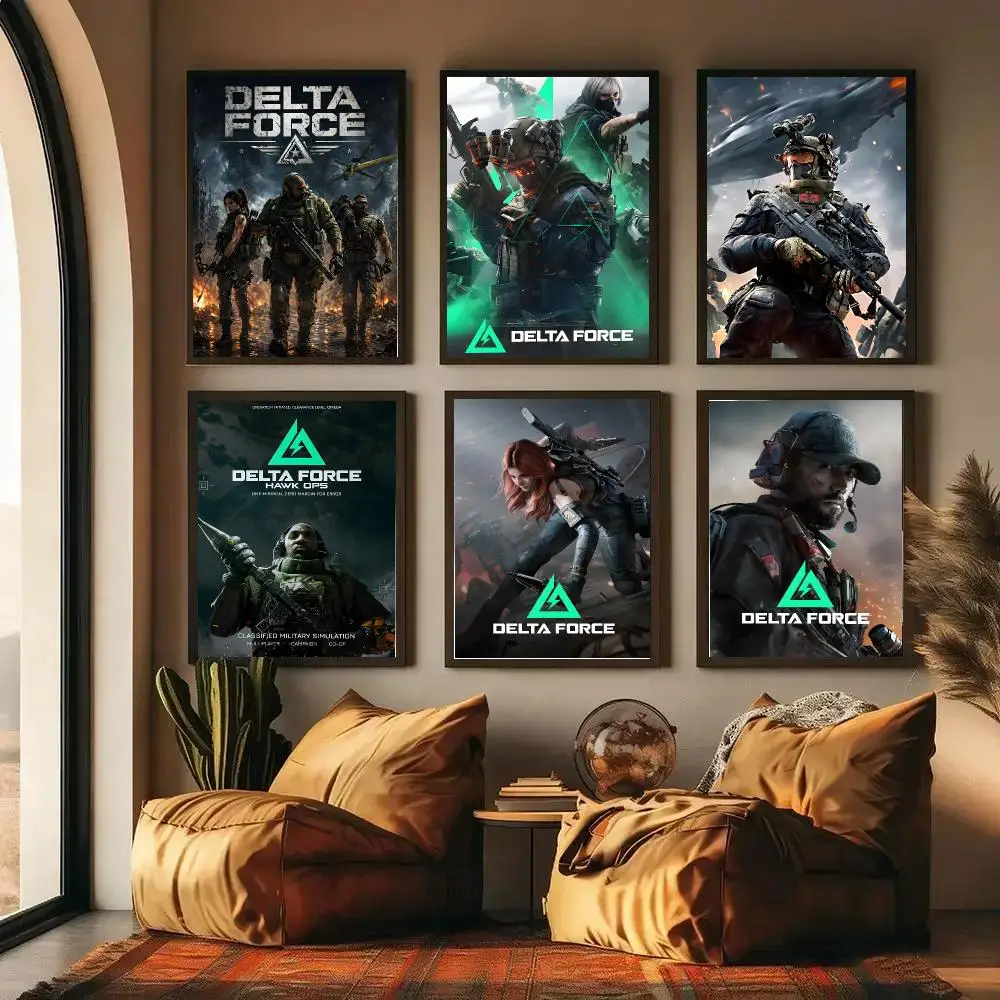 Delta Force Poster High-definition Waterproof Poster Stickers, Suitable For Bedroom, Living Room, Home Decoration
