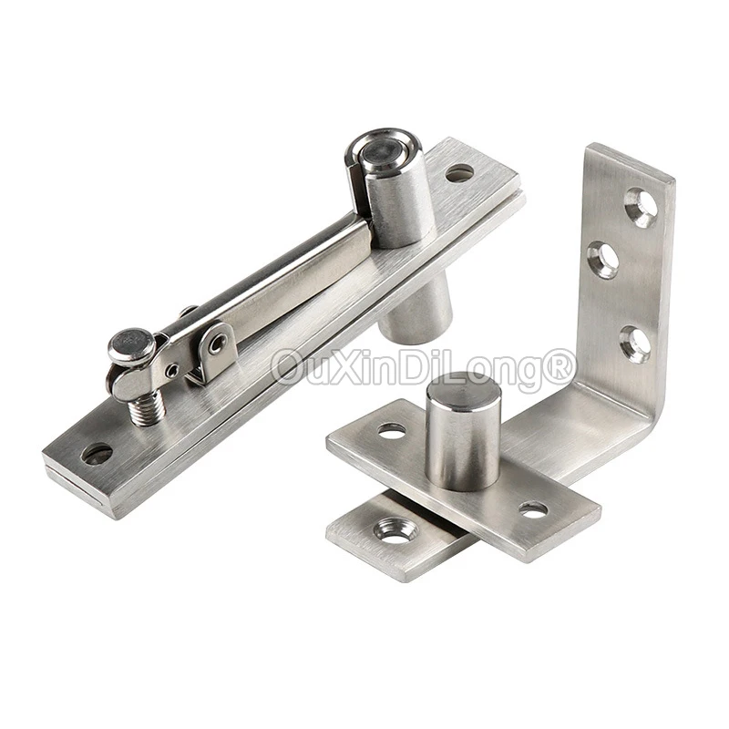 

2Sets Door Pivot Hinges Heavy Duty Hinges for Doors Stainless Steel 360 Degree Rotation Pivot Door Hinge System Bearing 80kg