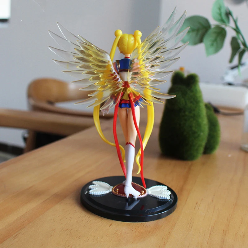 Anime akcesoria do ciastko księżycowe wiecznego żeglarza Tsukino Usagi figurki do dekoracji samochodu figurki kolekcja lalek zabawki modele prezenty