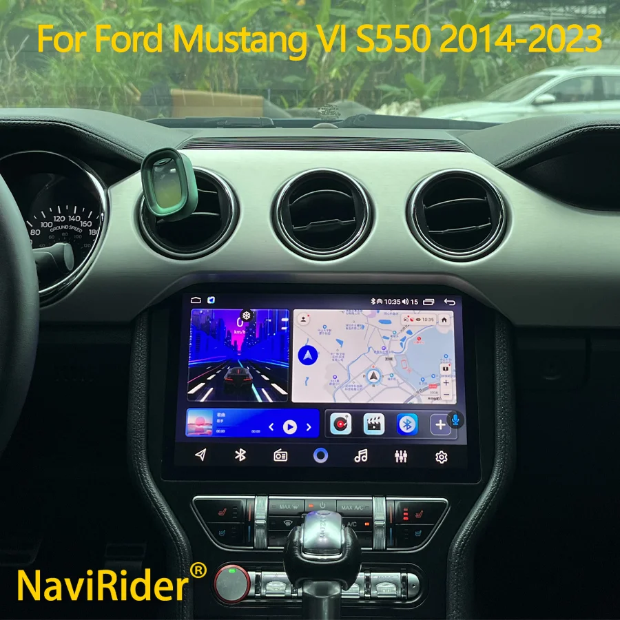 

11,5-дюймовая автомагнитола Android 15 с CarPlay и GPS для Ford Mustang VI S550 2014-2023, сенсорный мультимедийный видеоплеер, головное устройство