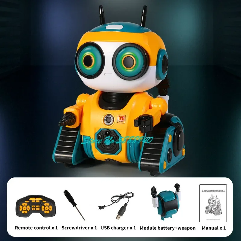 Remote Control Smart Sensor Children Early Education Robot Toys 2.4G Interactive Dance Music LED Lighting Remote Control Robot