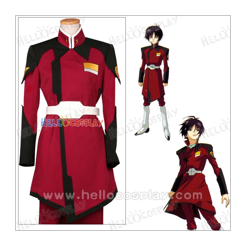 

Mobile Suit Gundam SEED Destiny Athrun Zala Shinn Asuka Cosplay Costume ZAFT Uniform Outfit Red Coats H008