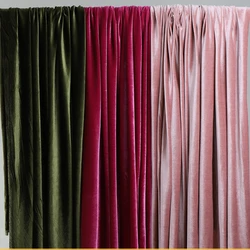 Velvet Fabric Polyester Material for Diy Sew Wedding Ceiling Solid Colored Decoration Background Solid Colored Cloth By Meters