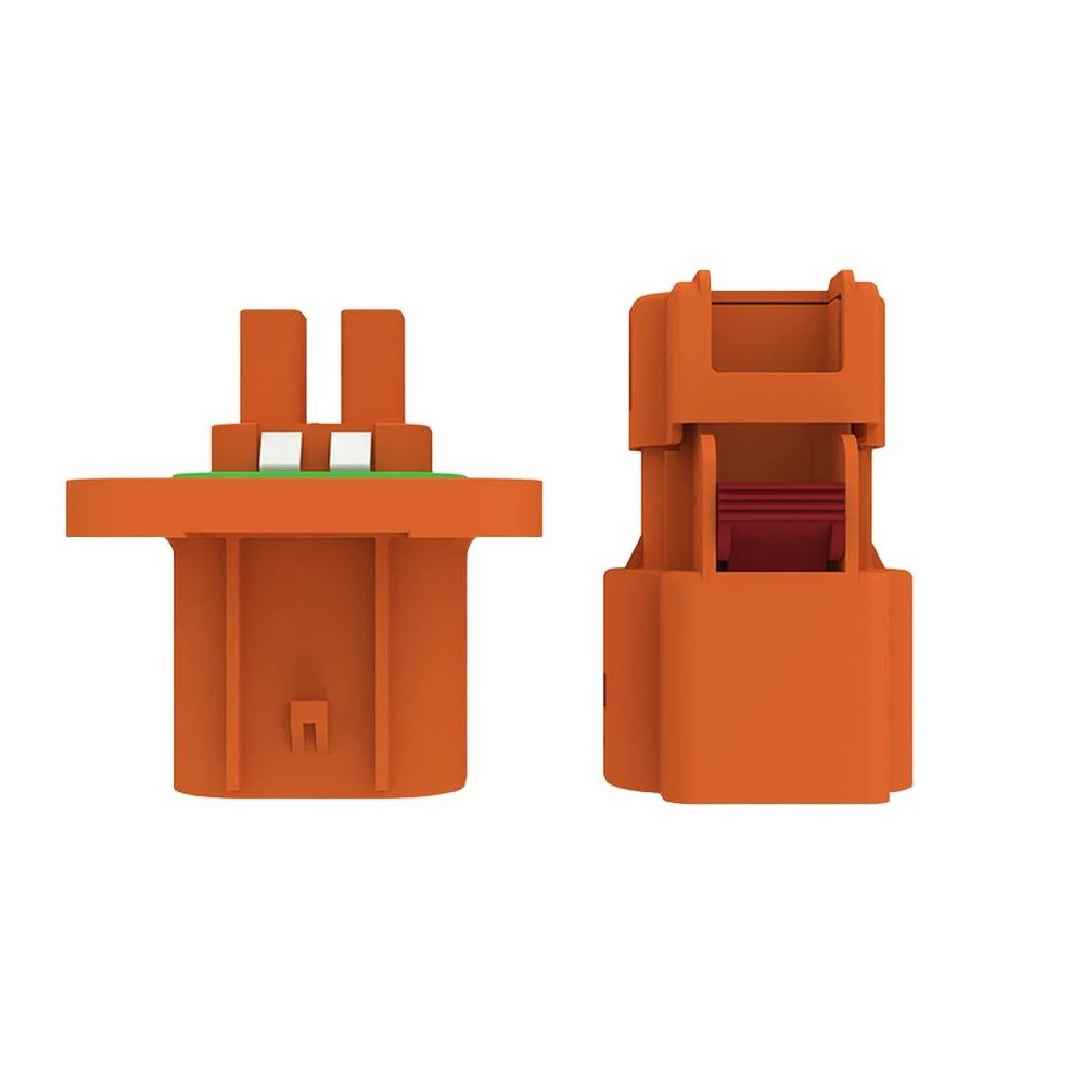 2 Core Straight Plug Connector 20A 30A 40A Charger Connector 1000V DC 360° Shield IP67 Waterproof Flame Retardant Plug Connector