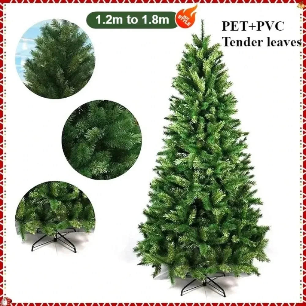 

Artificial Christmas Tree PVC/PET+Pine Needles Encrypted Christmas Tree 1.2m to 1.8m Christmas Family Atmosphere Decorations