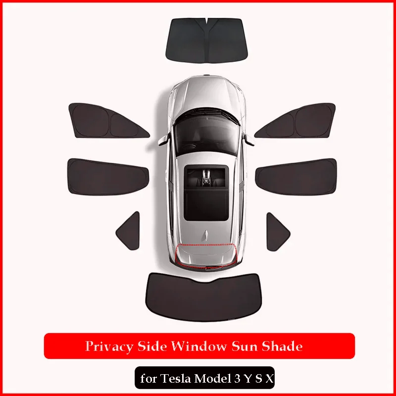 

Custom-fit Privacy Side Windows Sunshade For Tesla Model X S Privacy Window Shield Screen Sun Visor Sun Shade Cover Protector