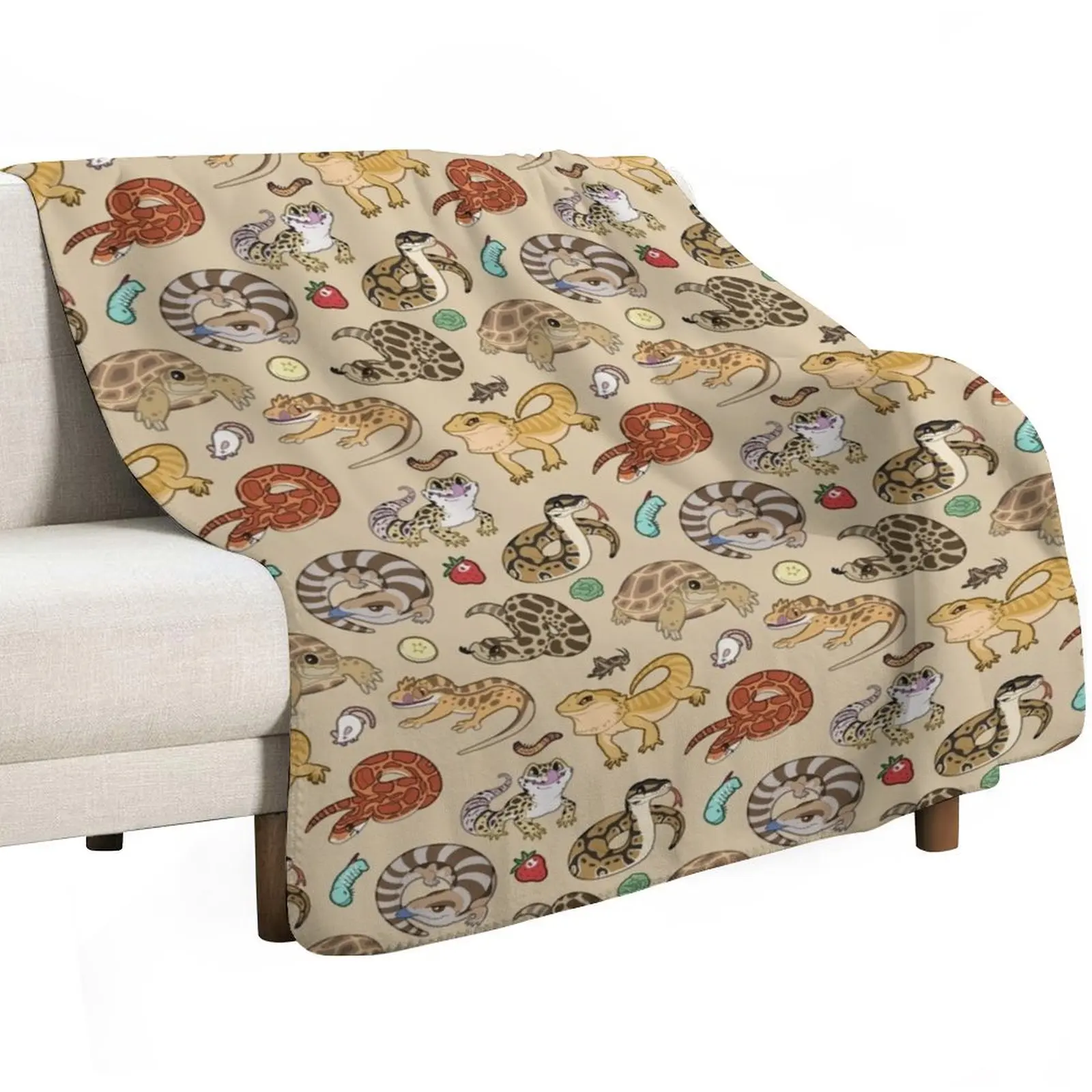 Reptile Pets Pattern - Sand Throw Blanket wednesday Blankets For Baby Luxury Throw Sleeping Bag Beach Cute Plaid Blankets