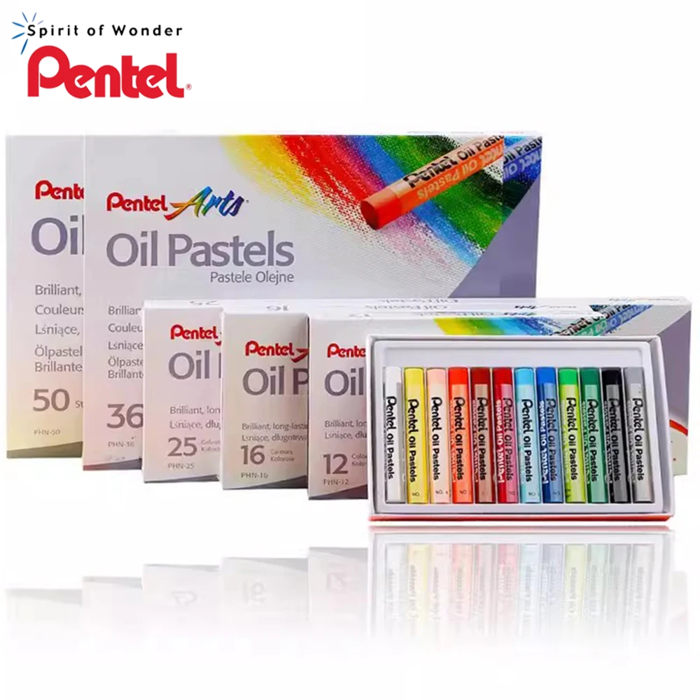 

Японские Масляные картины Pentel Oil Pastels 12-50 цветов, тонкие фотограффити, экологически чистые мягкие мелки