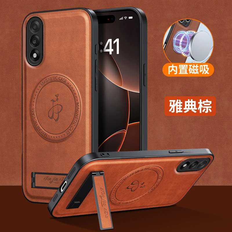 For Oneplus Nord 5 5G Leather Stand Case for One Plus ACE 5 Ultra 1+nord5 4 2 Magnetic Magsafe Wireless Charging Cover Shell