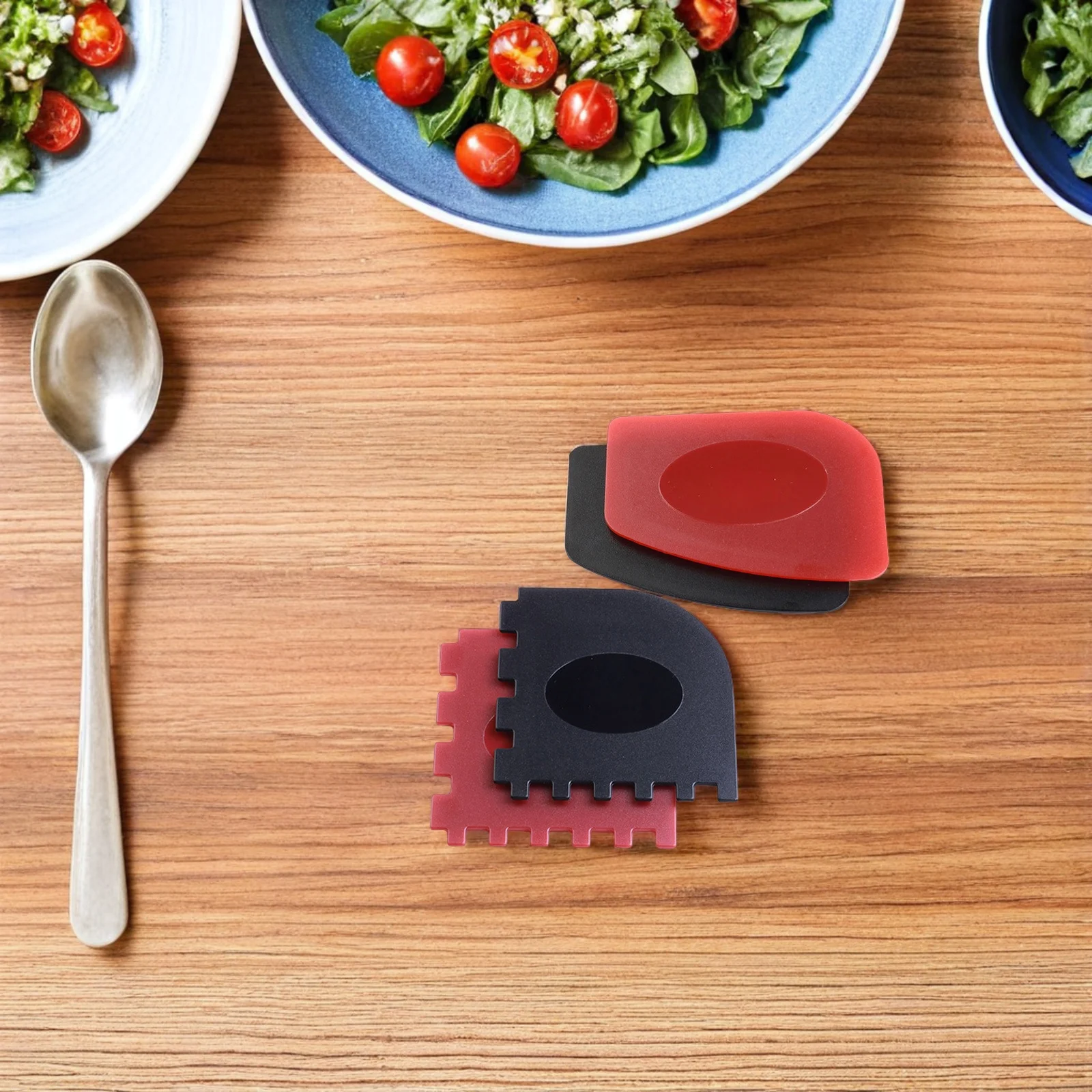 4 قطعة مقلاة شواء مكشطة مميزة مادة الكمبيوتر تصميم مريح غير قابل للانزلاق لتنظيف الشواء أدوات المطبخ مقلاة حديدية منظف شواء