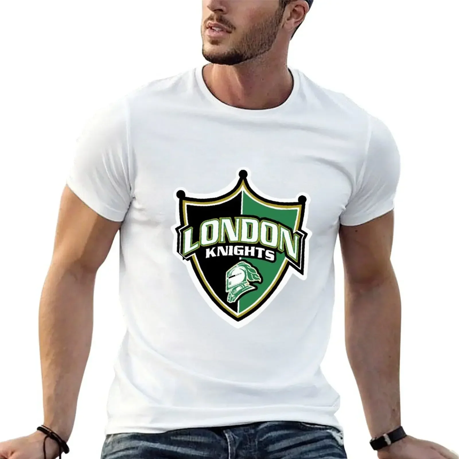 London Knights T-Shirt anime stuff sports fans man clothes plus size clothes Men's t-shirt