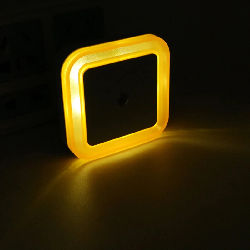 LED Night Ligh Wireless Sensor Light EU Plug Mini Square Night Lights For Baby Children Living Room Bedroom Corridor Lamp