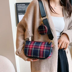 Fashion Single New Woolen Fabric Single Shoulder Crossbody Bag Outdoor Commuting Leisure Versatile Storage Makeup Bags