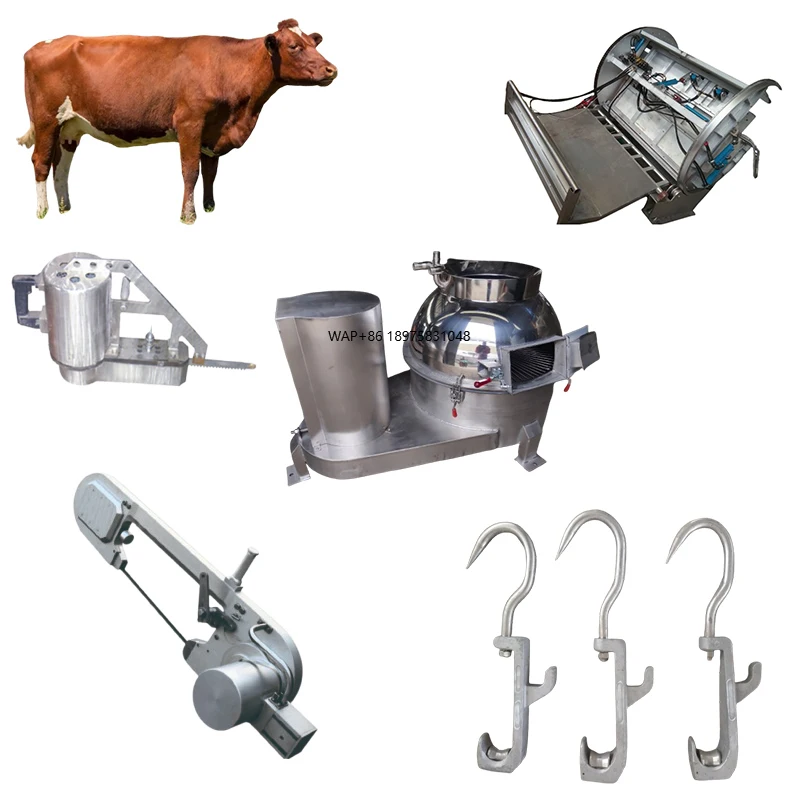 Automatic Halal 500 Heads Cattle Goat Sheep Abattoir Equipment Slaughterhouse Farm Use Steel Construction