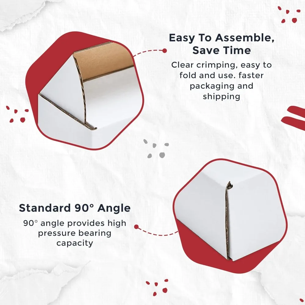 Heavy-Duty Lightweight Foldable Corrugated Cardboard Mailer Boxes 4x4x4 for Small Item Packaging