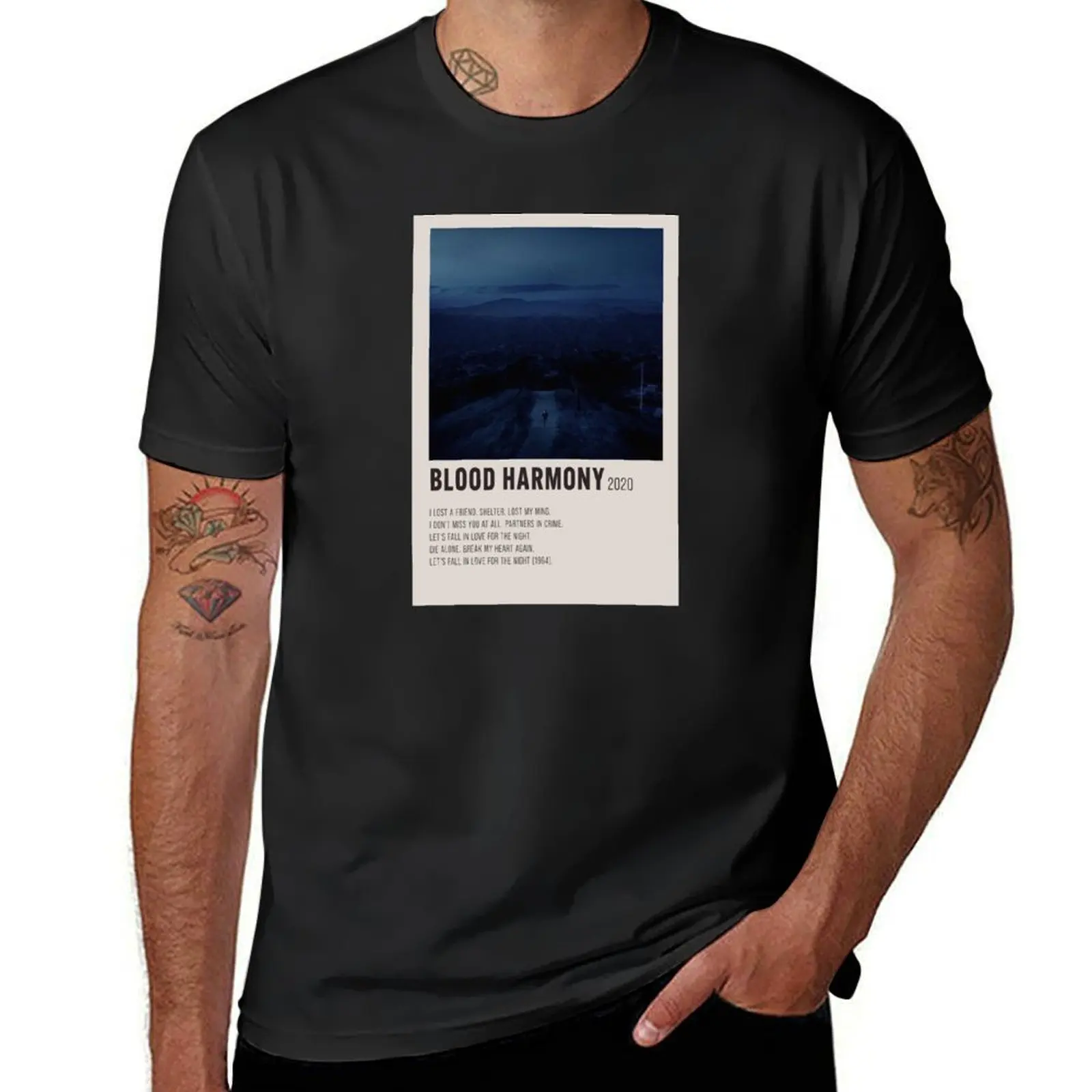 blood harmony | finneas | aesthetic minimalist poster T-Shirt tees plus size tops clothes for men