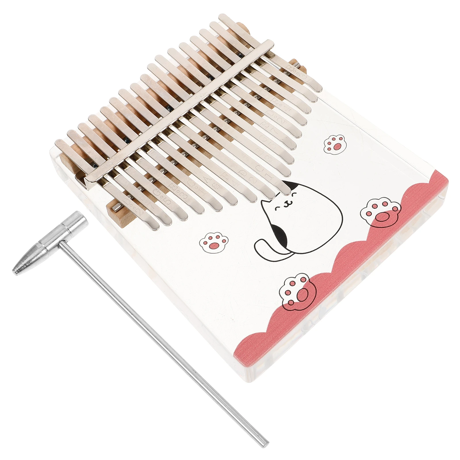 

s Thumb 17 Keys Portable Kalimba Mini Transparent Finger Piano Acrylic Marimba Kalimba Thumbs Piano Bulk Musical Instrument