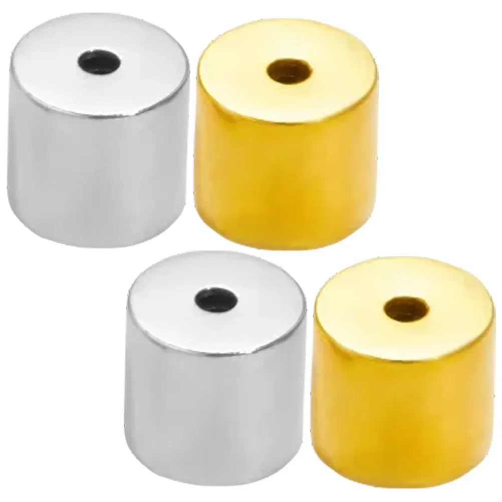 2Pairs Accessories Titanium Steel Pierced Earring Backs Locking Secure Flat Metal Replacements for Studs Droopy Ears