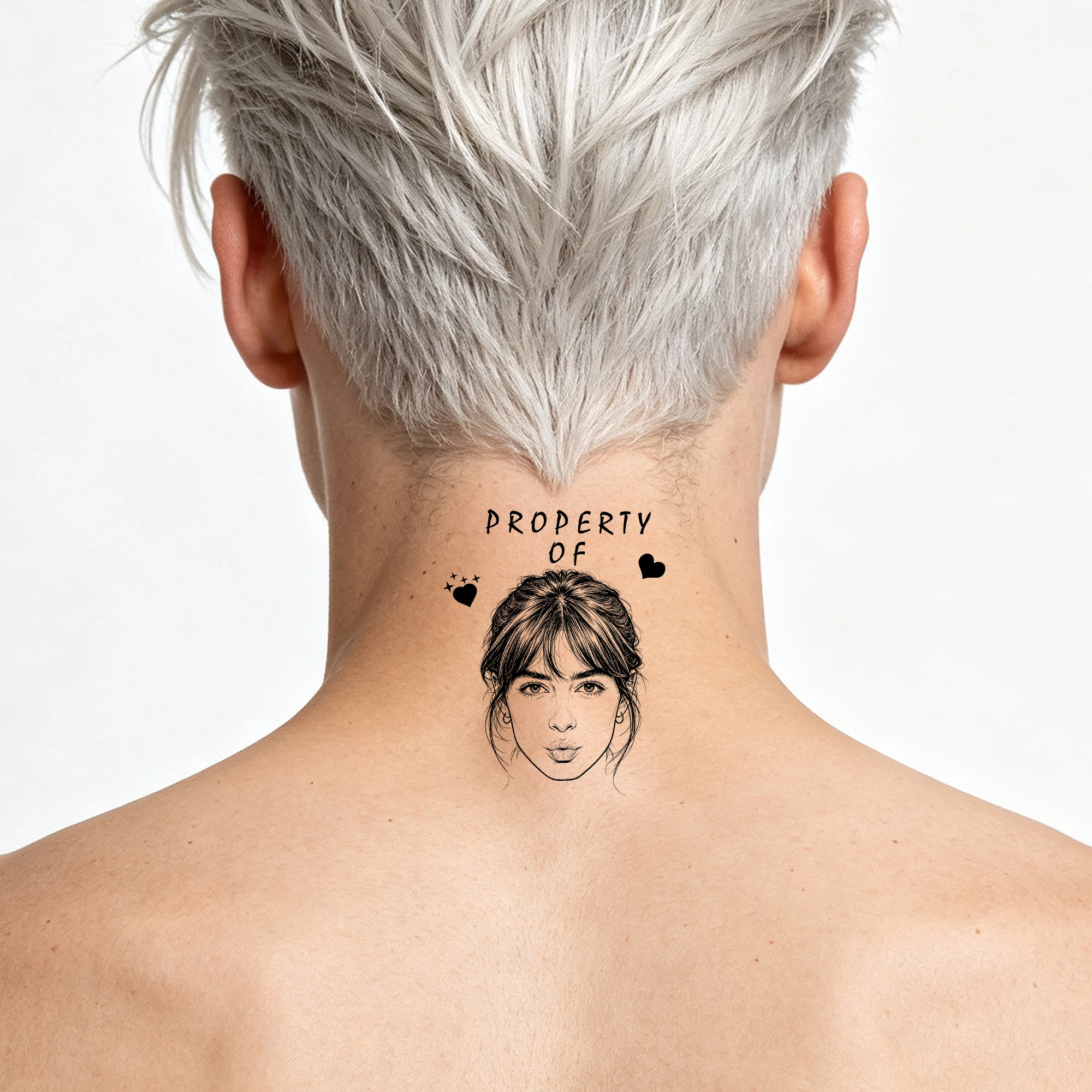 15-Pack Temporary Tattoos  Customizable Photo Face  Pet Images and Couple Designs  Rectangular Shape  Perfect Party Gift for Boy