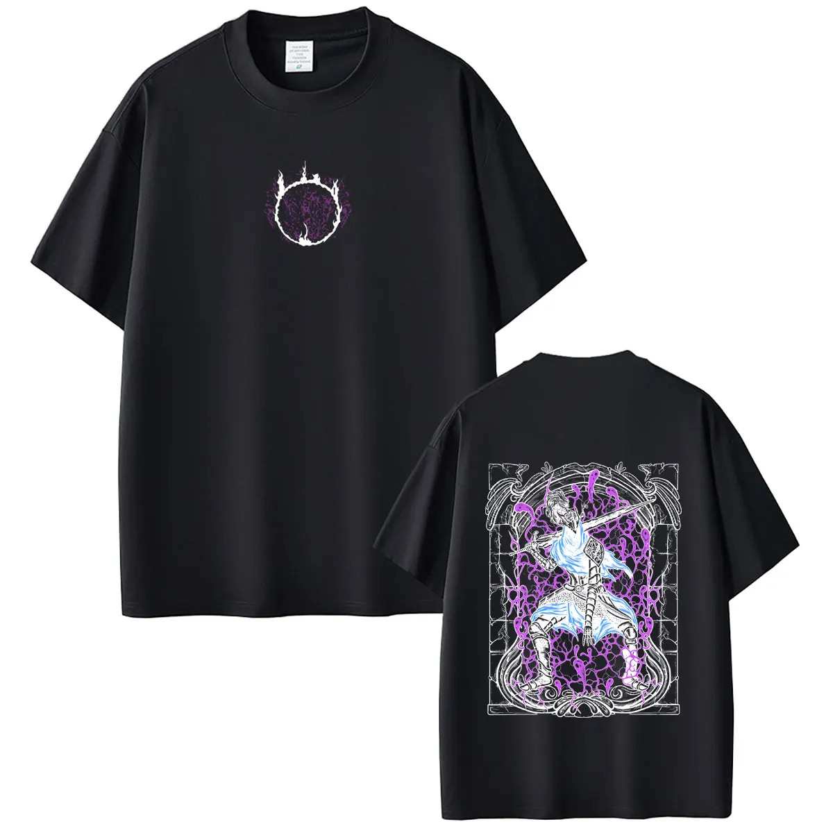 Game Dark Souls Artorias The Abysswalker Graphic T-shirt Men Women Gothic Rock Streetwear Summer Male Casual Soft Cotton Tshirt