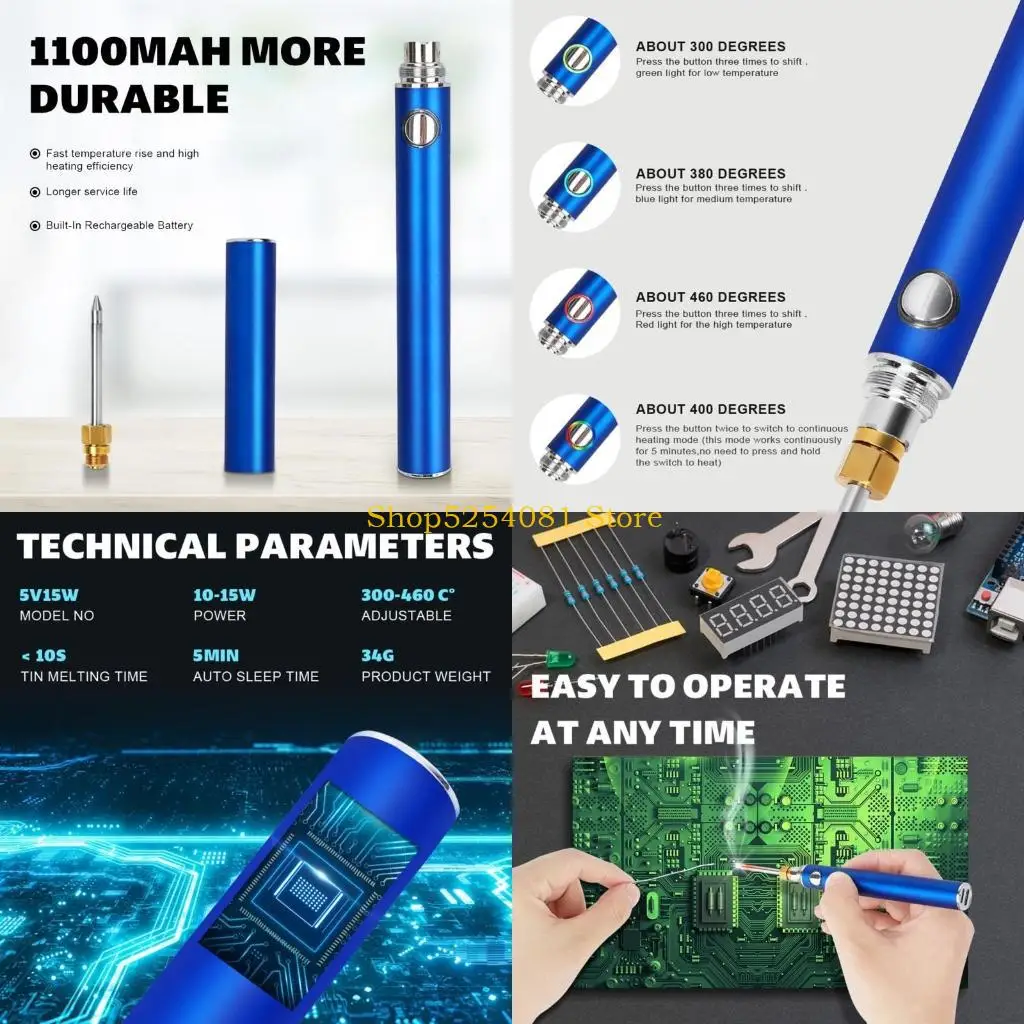 

AXYC Four-spee Adjustable Tools Soldering Iron Tips Type-C Charging Port Welding Tips