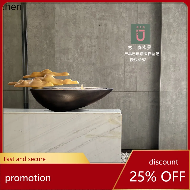 

HXL Fountain ornament landscape design modern simple courtyard garden entrance club zen rockery decoration flowing