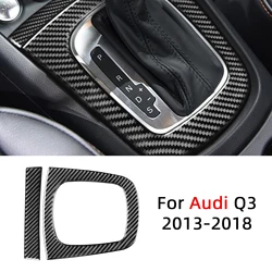 2Pcs Gear Shift Panel Decoration Cover Trim Sticker Decal for Audi Q3 2013 2014 2015 2016 2017 2018 Car Interior Accessories