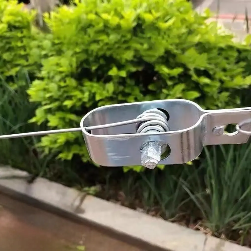 New Heavy Duty Wire Tightener Silver Galvanised Electric Fence Tightener Wire Ratchet Tensioner Fence