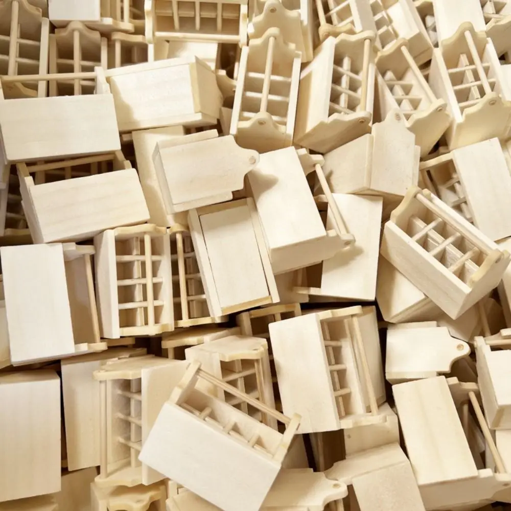 التظاهر اللعب خشبية 1:12 دمية صندوق أدوات صغير لتقوم بها بنفسك كماشة الفأس طقم أدوات اكسسوارات الأثاث الفتيات