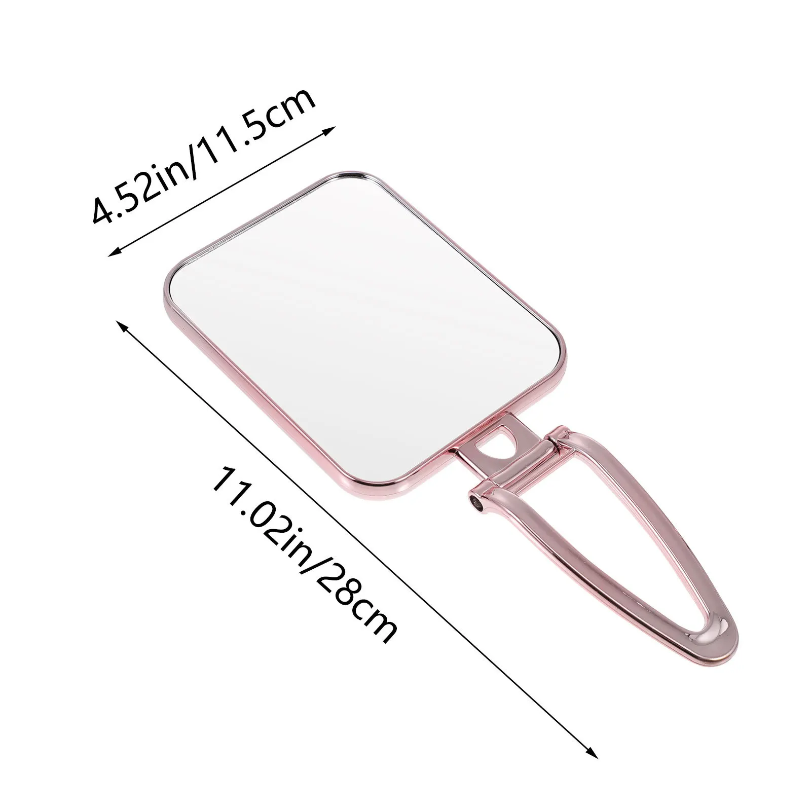 Schicker tragbarer Handspiegel, multifunktionaler Vergrößerungsspiegel für Make-up-Anwendungen, Badezimmer, Schlafzimmer, Tischplatte