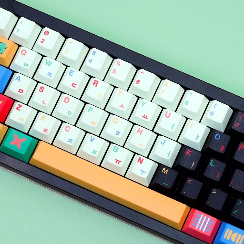 Cherry Height PBT Sublimation Keycap Cangjie Arabic Korean German French Spanish Russian Small Language Replica