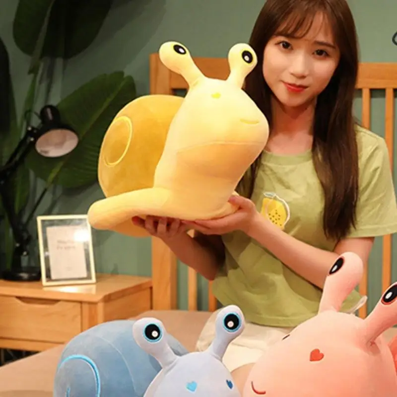 Mainan Figur Siput Cantik Boneka Menenangkan Boneka Memeluk Manis Hadiah Mandi Boneka Siput Dapat Dicuci untuk Balita Anak-anak