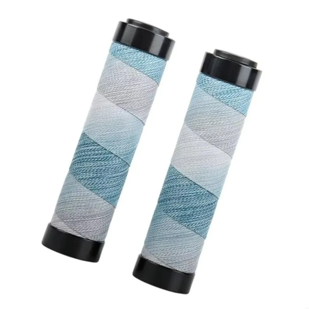 Gradient Color Bike Handlebar Grips Shock Absorbing Non Slip Bicycle Bar Sleeves Comfortable Textured PU Outer Layer