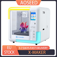 AOSEED X-MAKER 3D Printer for Kids and Beginners, 120 - 300 mm/s，Leveling-Free Bed, Wi-Fi Printing, Ultra Silent, App Control