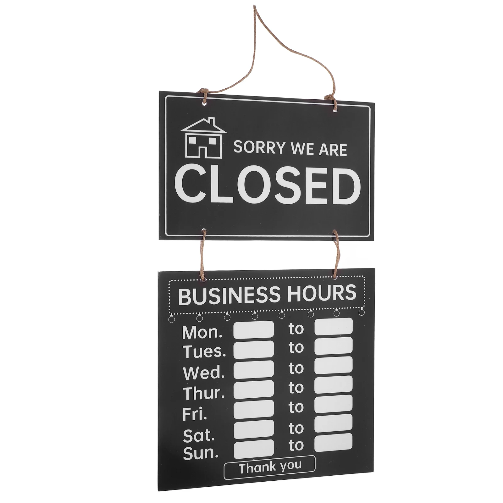 

Erasable Blackboard Store Hours Sign 7x11 Inches Open Closed Shop Supplies Hanging Wood Board Retro Door Decor
