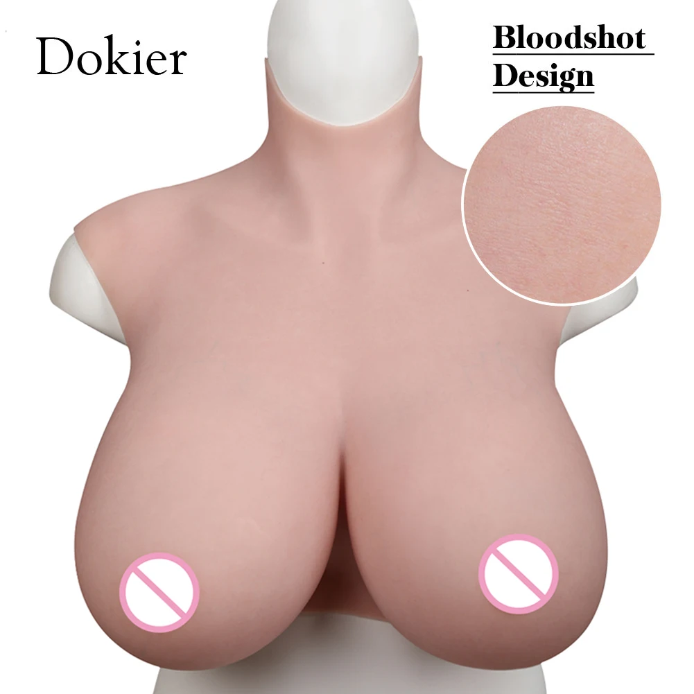 

Dokier Silicone Breast Forms Breast Plates Fake Boobs For Crossdress Transgender Male to Female Drag Queen Crossdressing