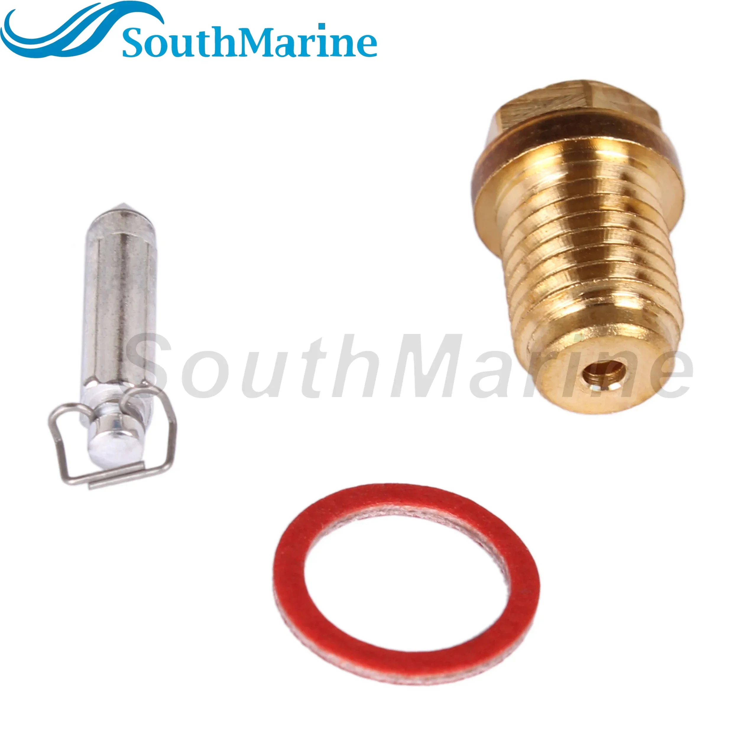 Carburetor Needle Valve Seat Assy  6F5-14390-20 6F5-14390-21 6F5-14390-12 for Yamaha E40G E40J 40HP Boat Engine