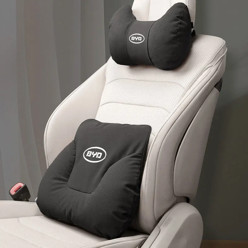 

1 шт., подголовник для автомобильного сиденья, подставка для талии, подушка для шеи, авто логотип, интерьер для BYD Atto E6 Tang F3 Plus Song Max F3R Qing Yuan I3 S7 G3 M6