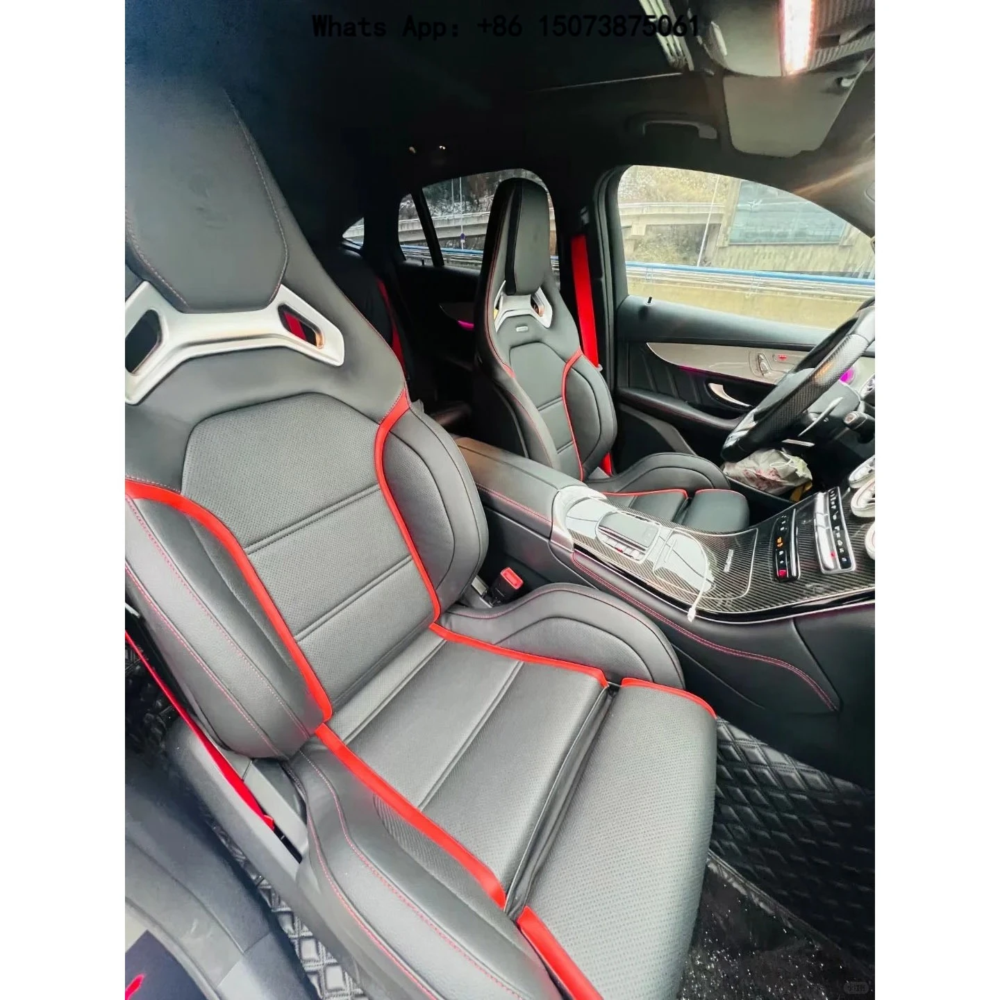 Car Seats High Performance Leather Safety Seats for Mer-cedes Ben-z C-Class C63 A-M-G W205