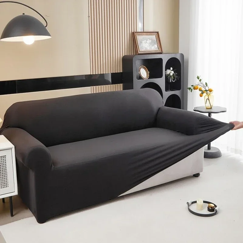 Stretch Sofa Cover Full Wrap Non-Slip for Couch with Armrests, All-inclusive Couch Protector for Living Room 1/2/3/4 Seater