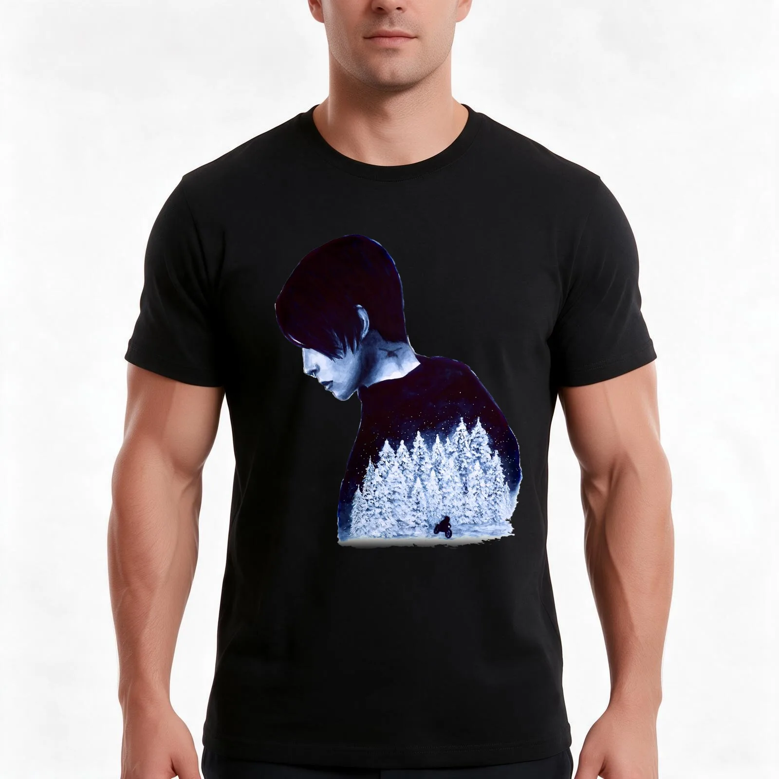 What's Hidden In Snow T-Shirt Summer Casual Cotton Tee Oversized Streetwear Tops Vintage Graphic Print Unisex Men Women