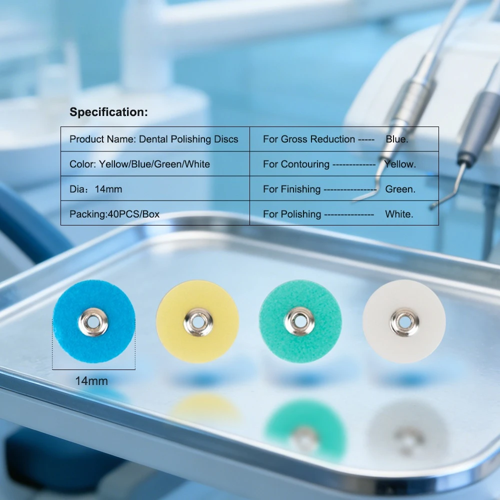 SYJH 10Box Dental 14mm Polishing Discs for Finishing & Polishing Composites Ceramics & Glass Restorations Dental Lab Consumables view 3