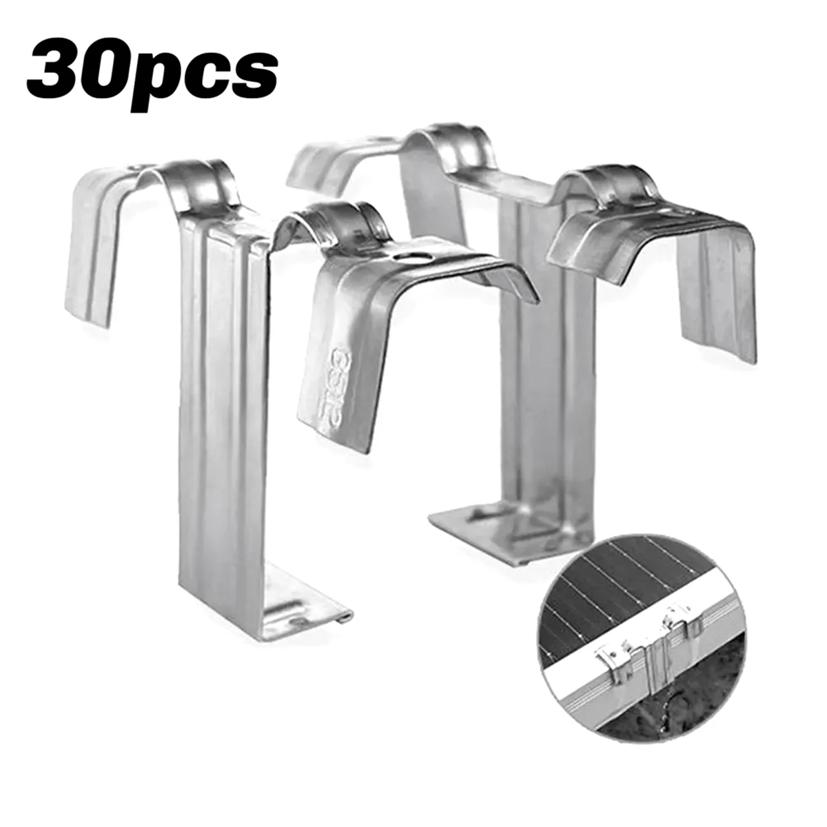 30 шт., дренажная пряжка для фотоэлектрической панели, зажим для слива воды солнечной панели для слива воды солнечной панели 35 мм